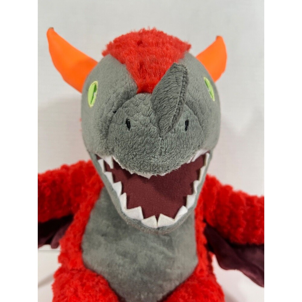 Build A Bear Great Wolf Lodge MagiQuest Charlock MagicQuest Red Dragon Plush 16" - Picture 2 of 8